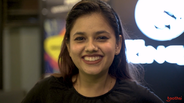 Pallavi smiling